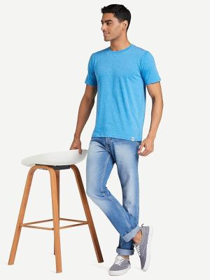 Symbol Men's Solid Regular Fit T-Shirt