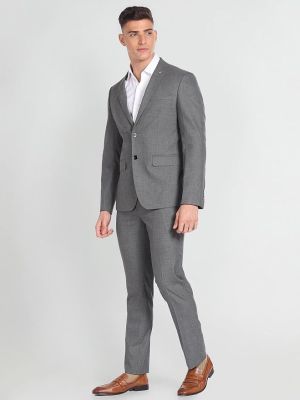 Men's Polyester Single Breasted Business Suit Pants Set