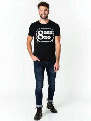 Black Sports T-Shirt for Men