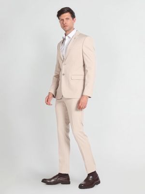 Men's Nylon Single Breasted Business Suit Pants Set