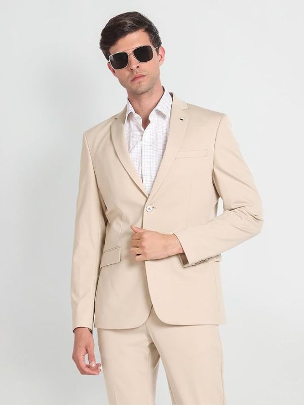Product Men's Nylon Single Breasted Business Suit Pants Set Image
